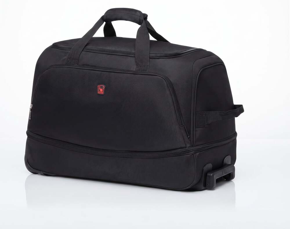 55L Rolling Duffel Bag with Wheels & Shoe Compartment – Water Resistant Travel B